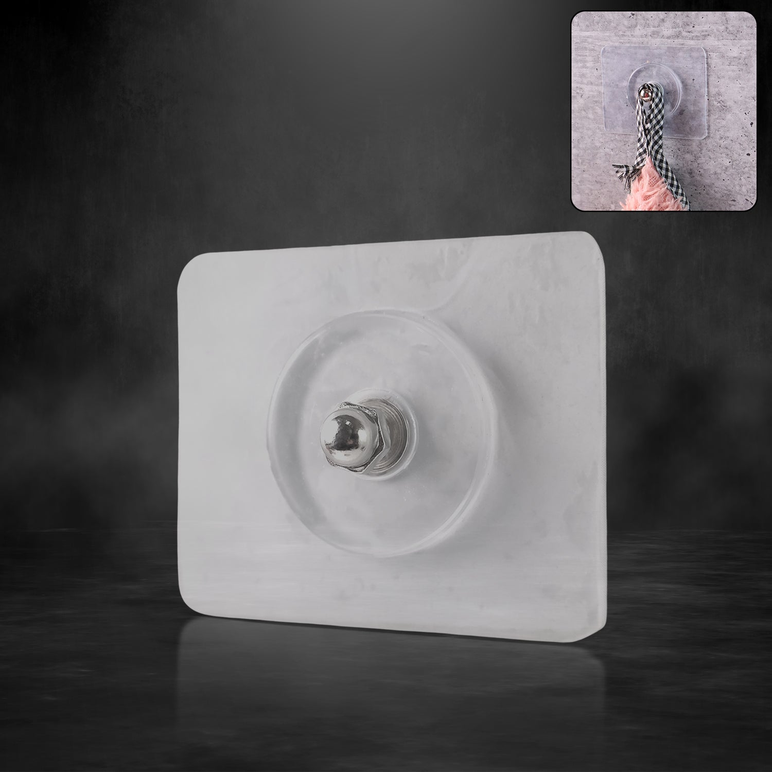 Screw-Head Inspired Transparent Wall Hook Screw-Head Inspired Transparent Wall Hook